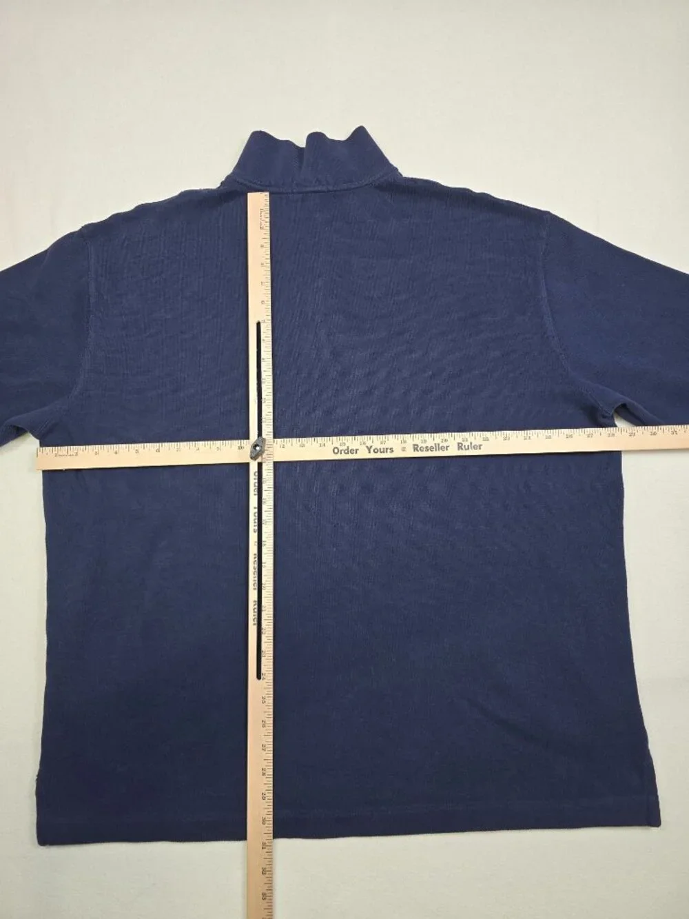 Polo Ralph Lauren Mens 3XB Big Navy Blue 1/4 Zip Pullover Sweater 100% Cotton